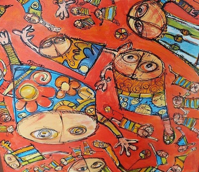 P112 - Os Dançantes das Cores com Bolas de Ar