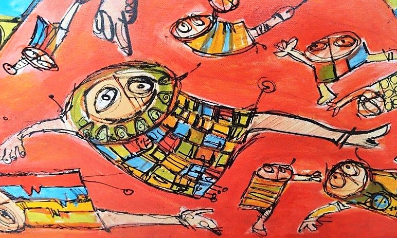 P112 - Os Dançantes das Cores com Bolas de Ar